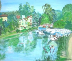 Voir cette oeuvre de Luigina: le canal au Mas d'Agenais