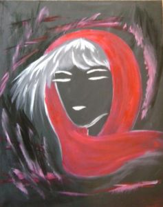 Voir cette oeuvre de Anjy: femme au voile rouge