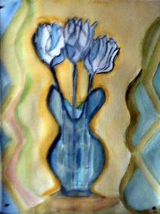 Voir cette oeuvre de tirsata: fleurs bleues