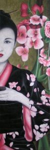 Voir cette oeuvre de chrystel mialet: Ceremonie du the dans un decor de fleurs