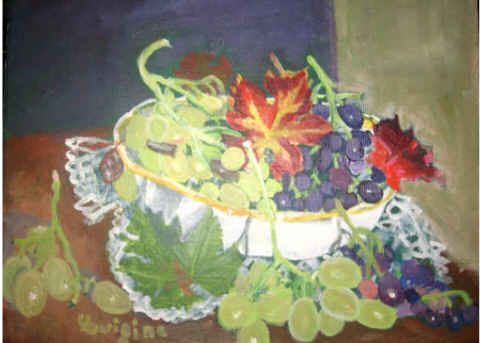 L'artiste Luigina - coupelle de fruits