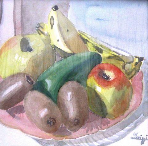 L'artiste Luigina - coupelle de fruits