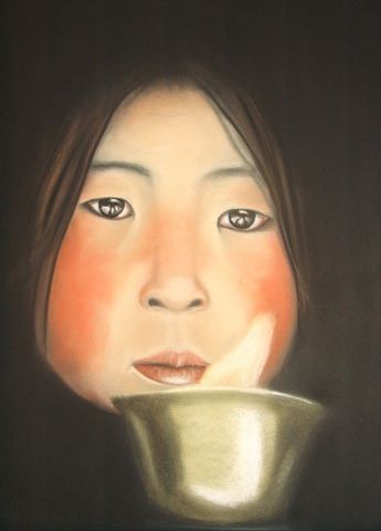 L'artiste Hak laurence - tibet