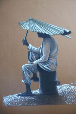 L'artiste Hak laurence - pluie