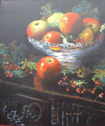 Pommes 1 - Peinture - Annie Bagot