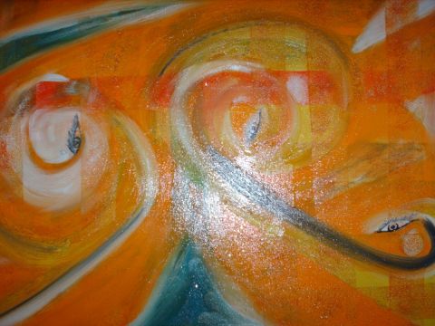 L'artiste vivelsky - regard orange
