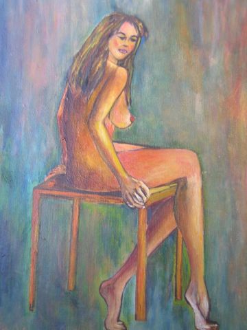 L'artiste MA CHABANNE - Nu assis