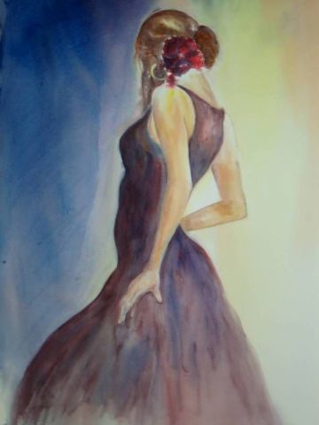 Flamenco - Peinture - Nabou