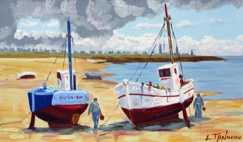 petit cotier - Peinture - lucien tanneau