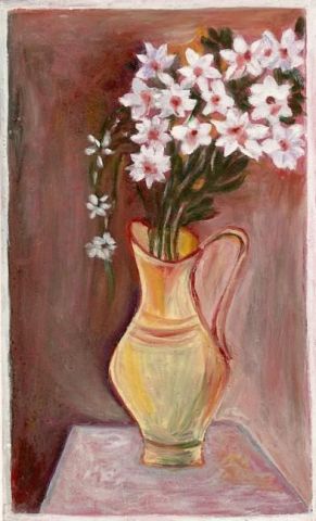 vase fleuri - Peinture - Lucki