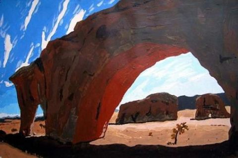 le desert americain - Peinture - mik-art