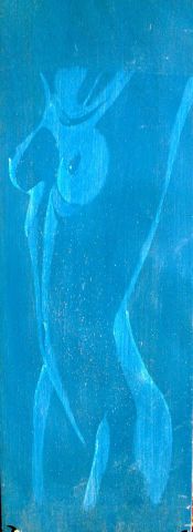 L'artiste brandicourt - femme bleu