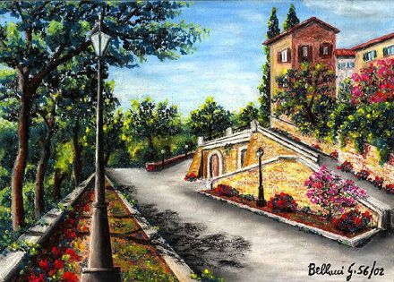 Viale Trinita dei monti 56-2002 - Peinture - pbellucci
