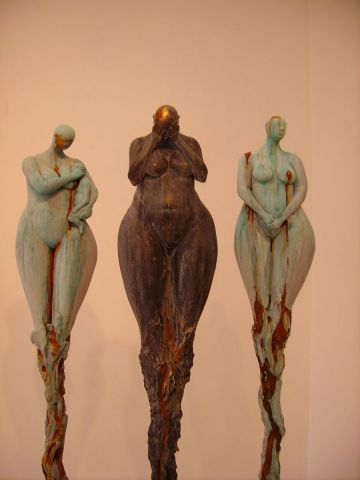 Ceux qui restent 3 - Sculpture - orlando miracco