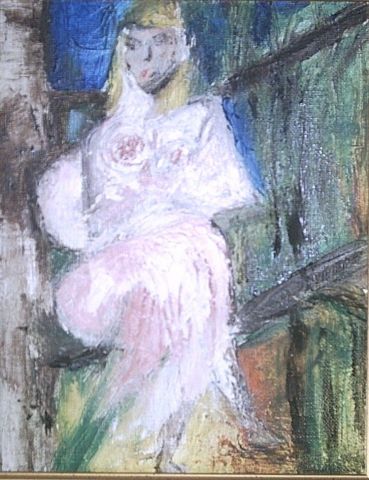 La Dame Blanche - Peinture - marie monis3