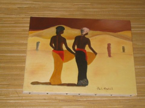 L'artiste lespeinturesdepaule - dans le desert