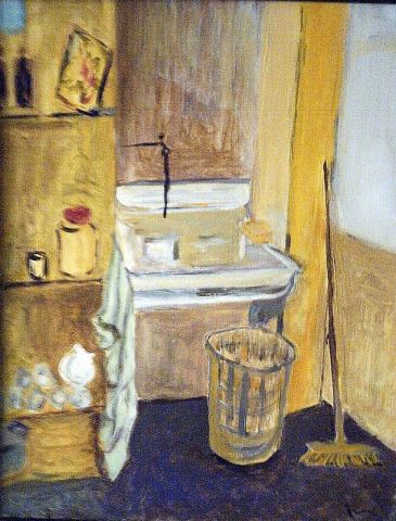 lavabo d'atelier jaune - Peinture - tirsata