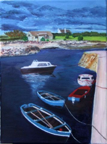 L'artiste Parraud - Terres Celtes- Le spiddal Harbour