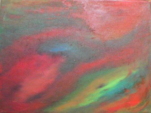 aurore boreale - Peinture - paolo b