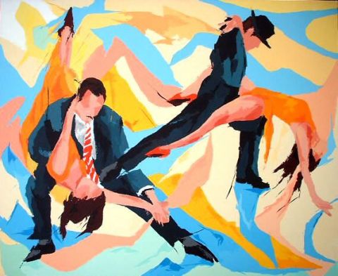 Tango 3 - Peinture - Jean-Luc LOPEZ
