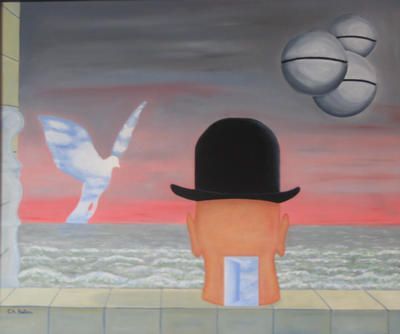 Hommage a Magritte - Peinture - CBETTON