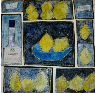 buzet  et citrons - Peinture - cathy angladon