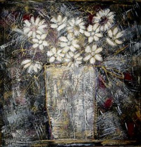 L'artiste cathy angladon - bouquet sombre