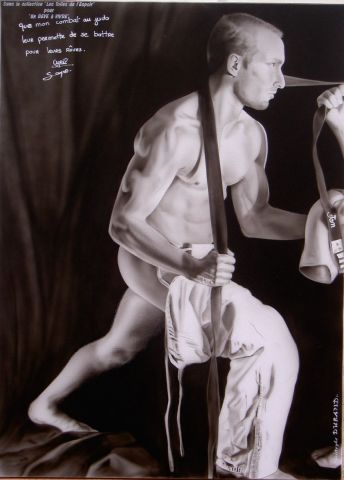 L'artiste christophe durand - Cyril SOYER Champion de judo