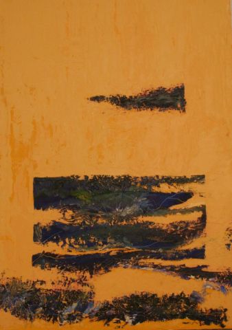 Yellow Blue - Peinture - FABRICE FLAMAND