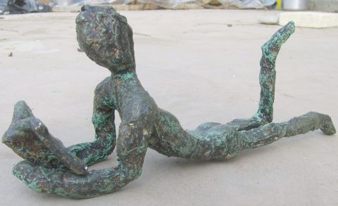 Petit garcon a la lecture - Sculpture - Harmonie