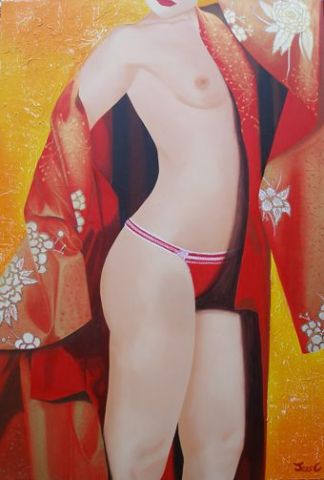 Le kimono - Peinture - JessC