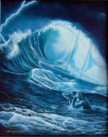 tempete Oceane - Peinture - ABRACADABRA djibril