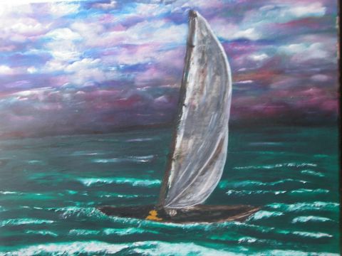 L'artiste danielle - Tempête en mer