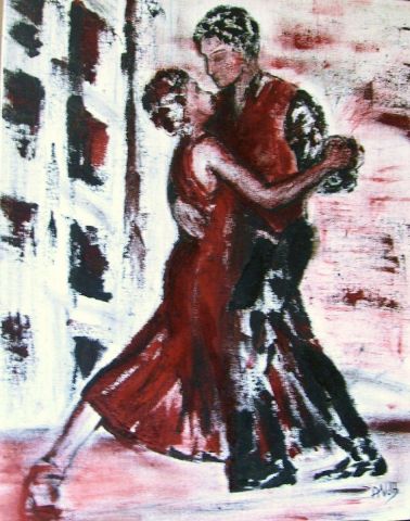 Tango duende - Peinture - Anne Van der Haegen
