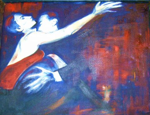 Tango passion - Peinture - Anne Van der Haegen