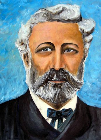 Jules Verne - Peinture - chantalthomasroge