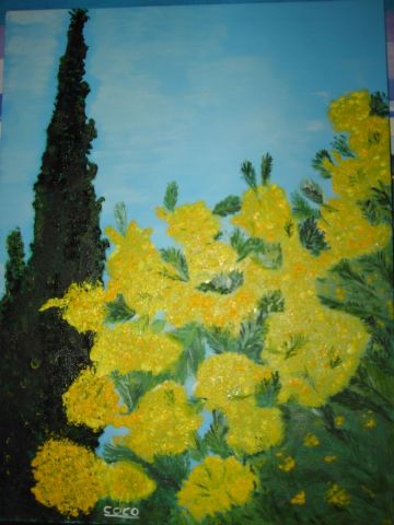 Les mimosas - Peinture - Coco