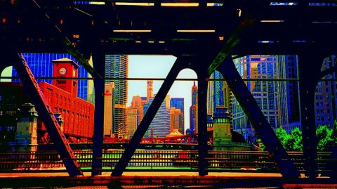 Chicago Bridge - Art numerique - mcb