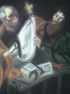 Voir cette oeuvre de Marie-Anne DECELLE: St Pierre et St Pauld'apres Ribera