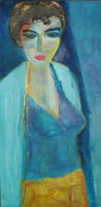 Voir cette oeuvre de Pilar Bamba: Te pintare de azul