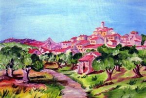 Voir cette oeuvre de BRUNO AUDOUIN: les oliviers en Provence