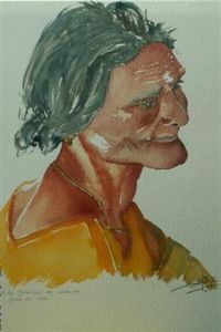 Peinture de Gilles BRUNERIE: indienne