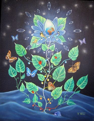 L'arbre de vie - Peinture - Philippe  Versi