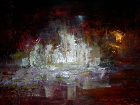 reflets de nuit - Peinture - Jean michel CLANET