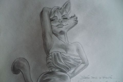 pin up - Dessin - sand'