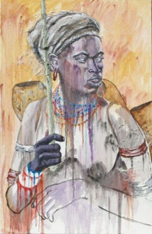 L'Ethiopienne - Peinture - Marjorie Corbran