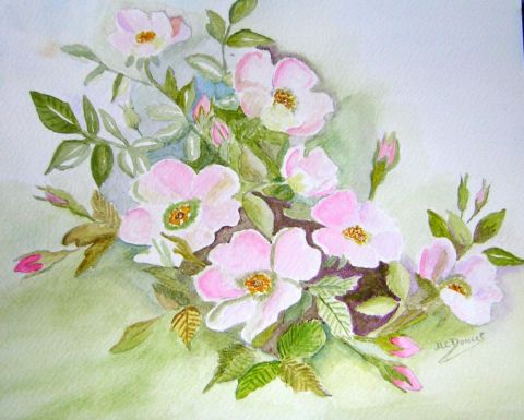 roses des bois - Peinture - arcencieldeMarie