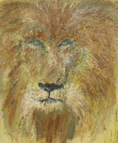 L'artiste JACQUES BOUCHARIF - lion portrait