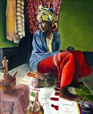 L'artiste Nathalie Dubreucq - Africaine 1