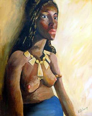 L'artiste Nathalie Dubreucq - Africaine 2